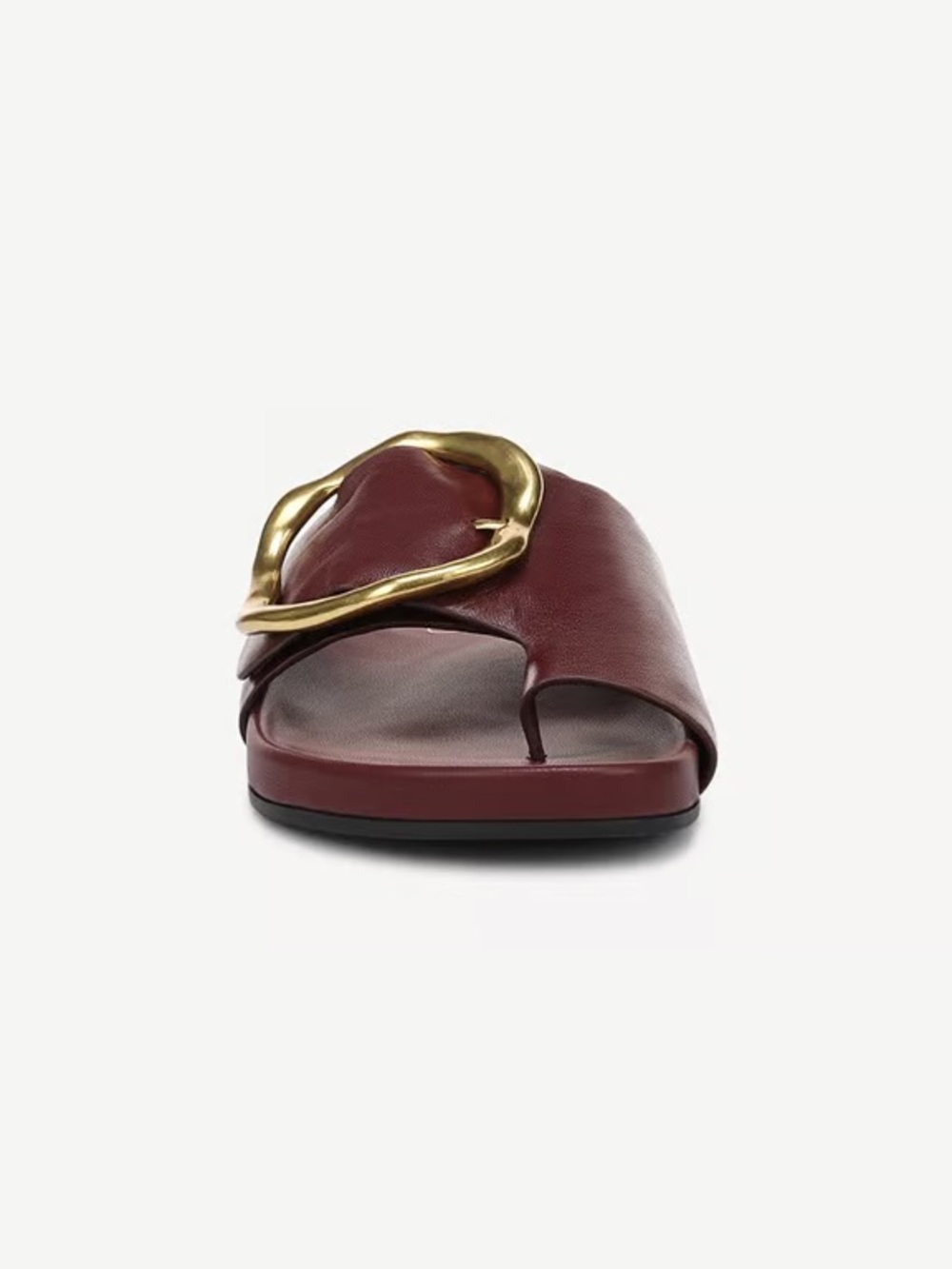 Franco Sarto Brianka Slide Sandal wine red leather brand new in box nvr worn 11! - Picture 4 of 6